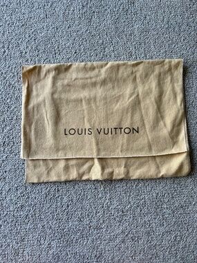 Louis Vuitton Large Dust Bag 18x13 Cotton Envelope Storage LV